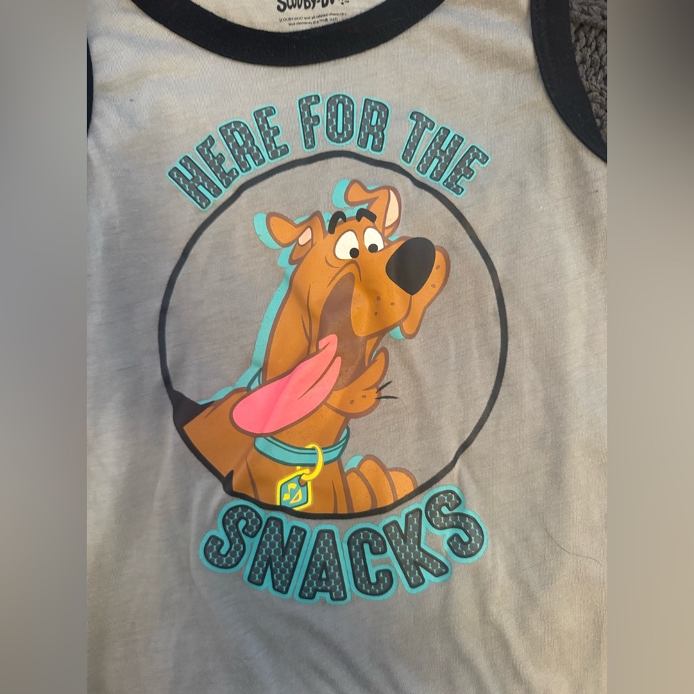 Scooby-Doo 'Here for the Snacks' Tank & Shorts Set - Gray & Black 4T - Picture 2 of 10